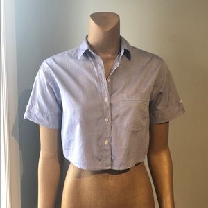 Talula Crop Button-down shirt 100% cotton